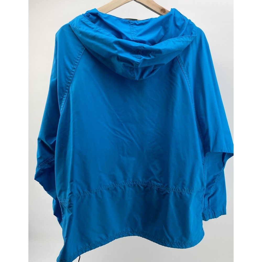 L L Bean Vintage Quarter Zip Pull Over Lg with Kangaroo Pocket Teal‎ Blue - Picture 2 of 5